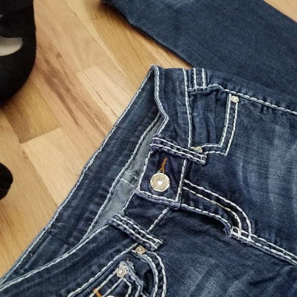 Miss Chic Dark Blue Wash Jeans size 3 - Picture 2 of 5